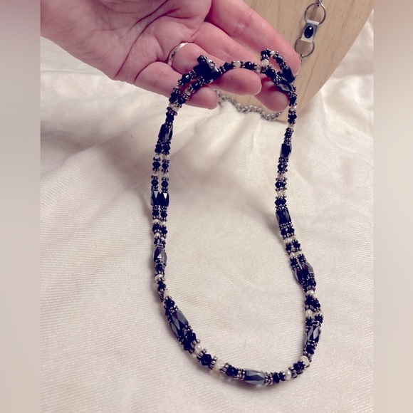 *3 for $20* Silver-Toned Drop Earrings w/Faceted Necklaces & Pins. - Picture 6 of 9